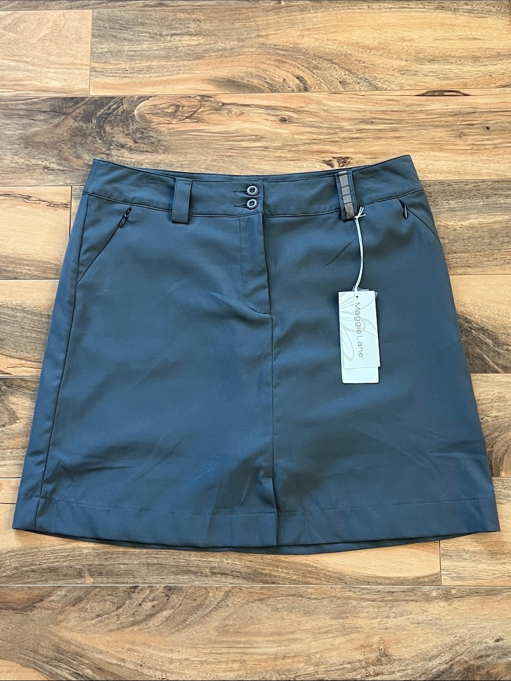 Maggie Lane Golf Skort Women’s Sz 10 Gray Athletic Resort Travel Tennis NWT